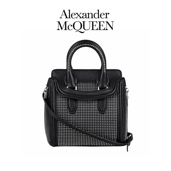 Alexander McQueen Handbags - Alexander McQueen Heroine Mini Studded Leather Tote